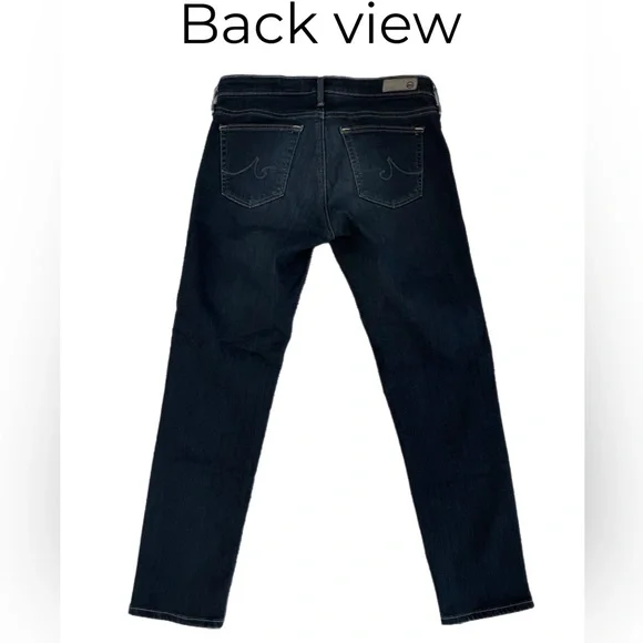 AG Adriano Goldschmied dark wash The Stevie Capri - Picture 3 of 9